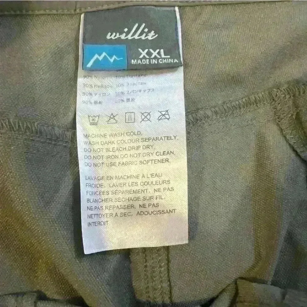 Willit XXL cargo shorts green